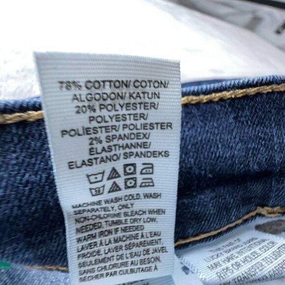 Lucky Brand Skinny Jeans Womens Size 6/28 Handcrafted Mid Rise Dark Wash Blue - Picture 6 of 13